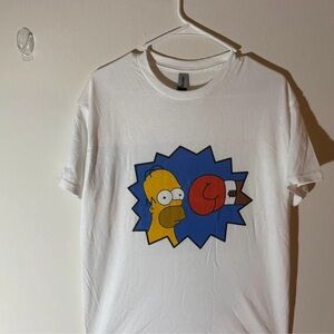 H&M White Graphic T-Shirt